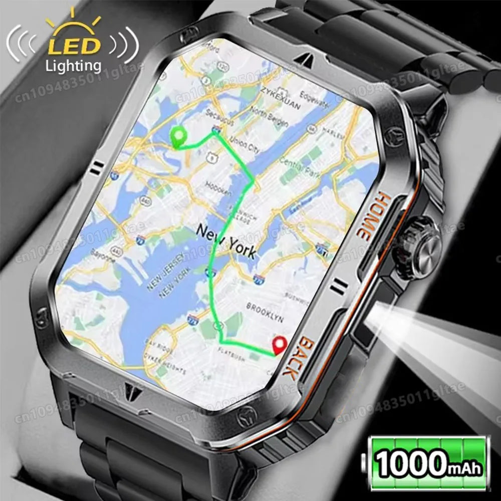 Military GPS Smart Watch Men