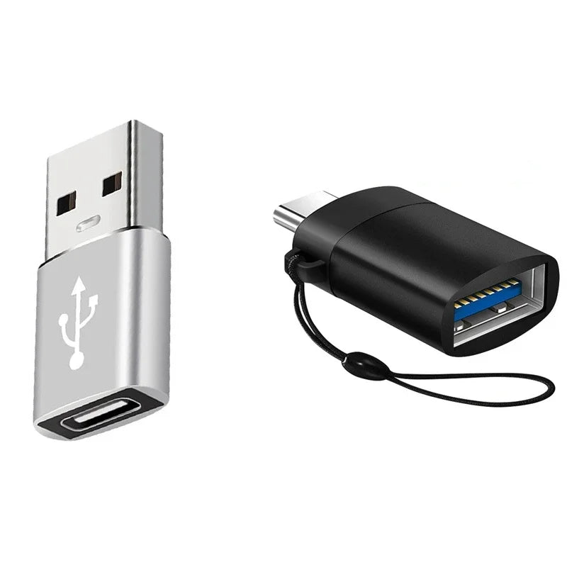 USB-A to USB-C OTG Adapter (2-Pack) for MacBook, Samsung & iPhone