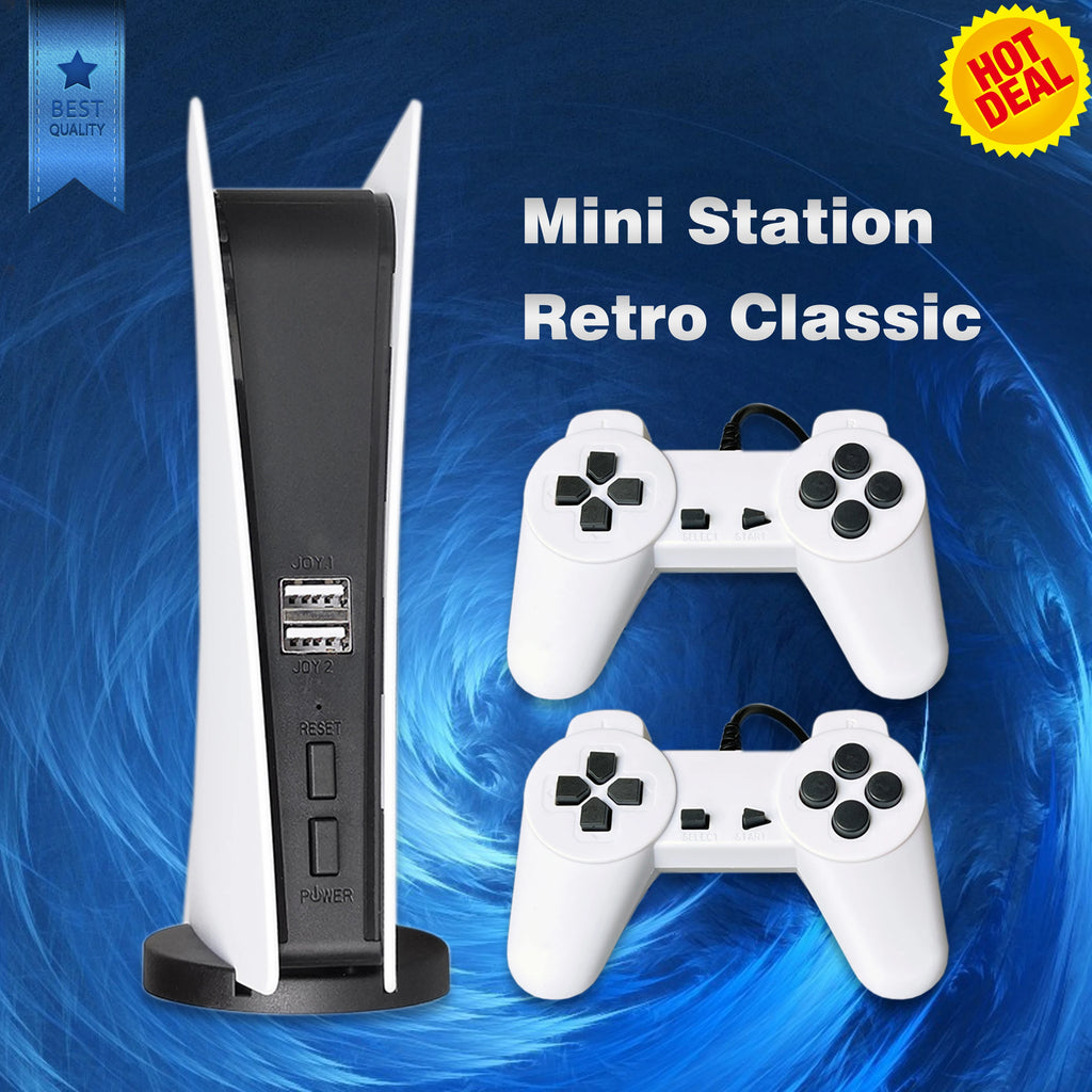 GS5 Mini Retro Game Console — 200+ Games, 8-Bit, AV Output, USB