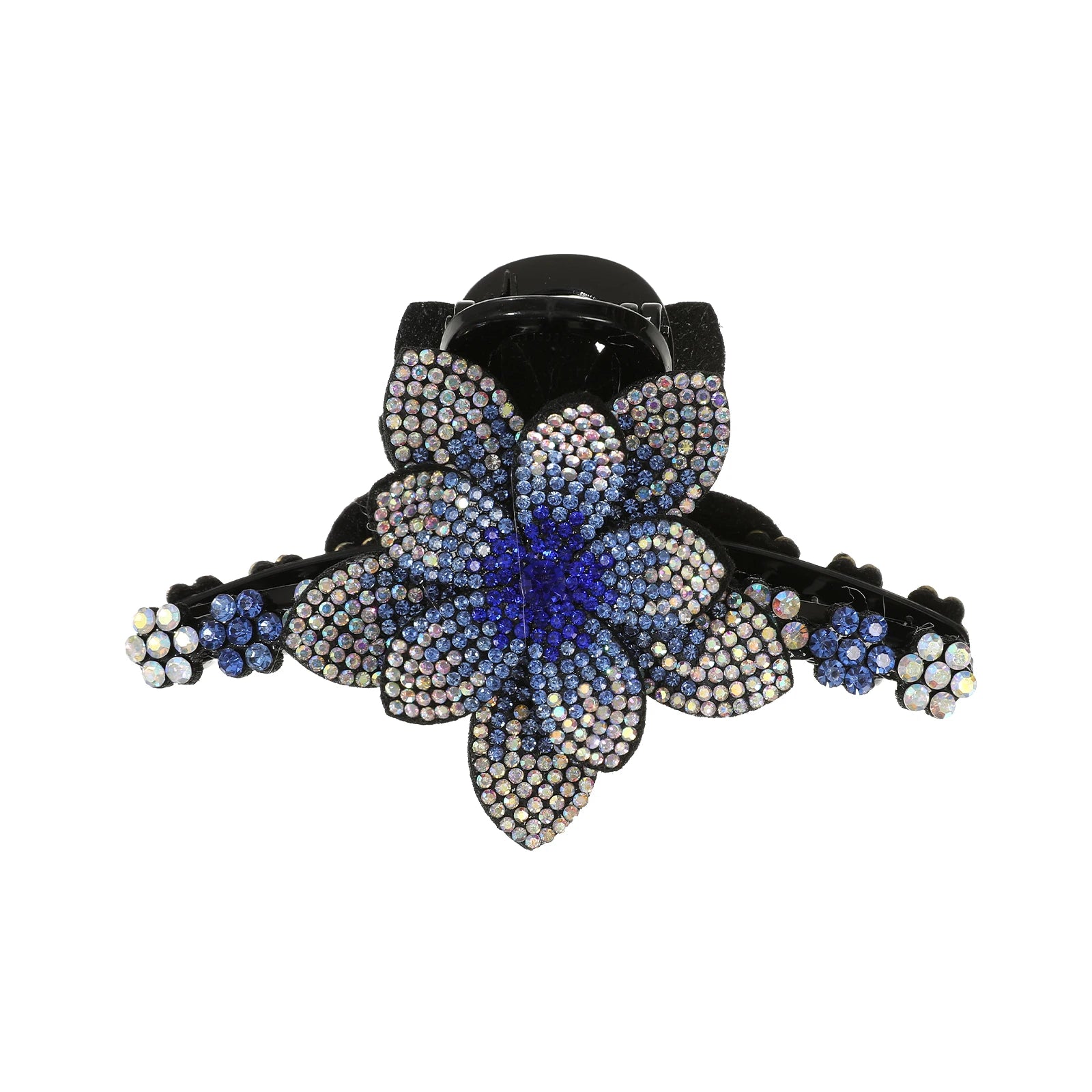 Rhinestone Flower Hair Claw Clips