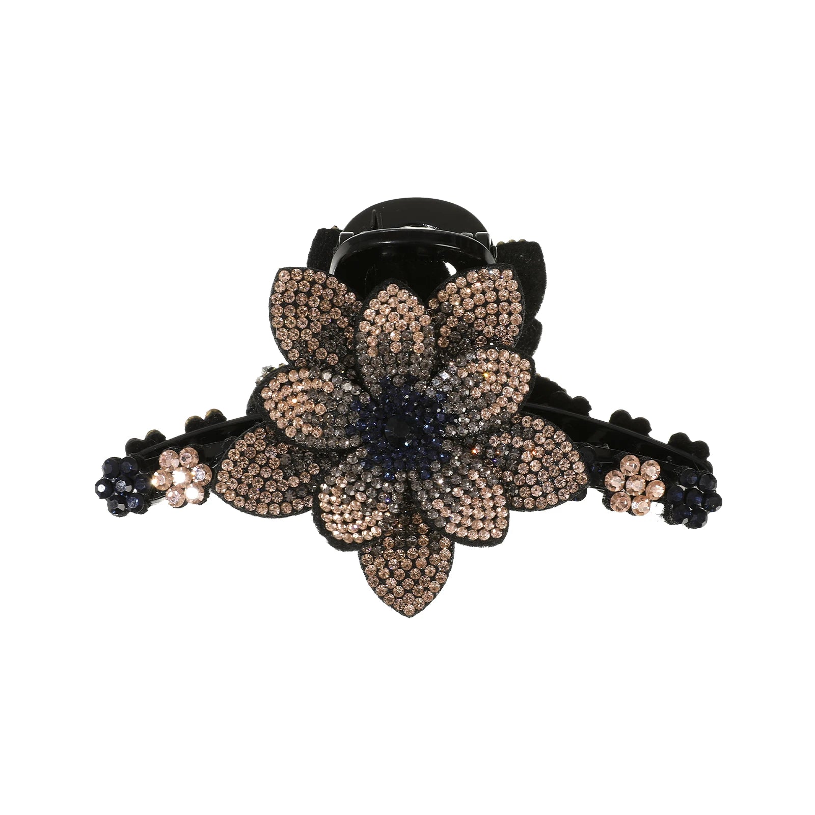 Rhinestone Flower Hair Claw Clips