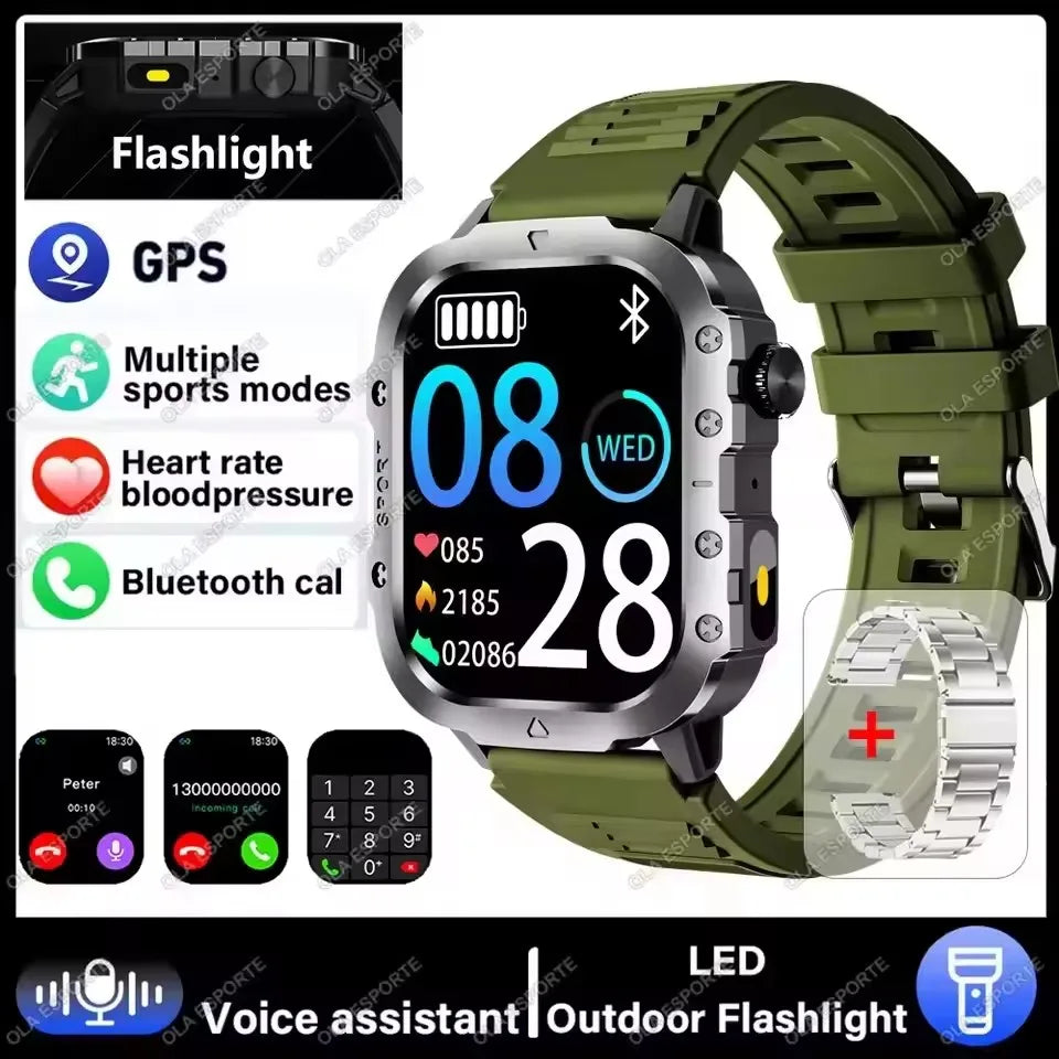 Military GPS Smart Watch Men
