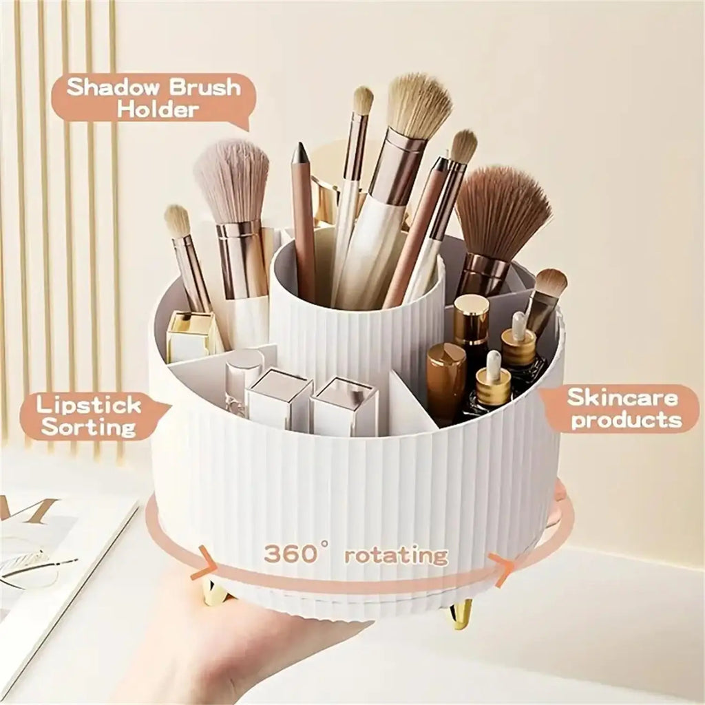 GlowSpin 360 Rotating Makeup Organiser | Nexora Home