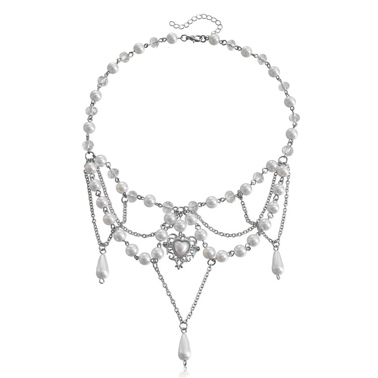 Butterfly Heart Fairycore Choker Necklace