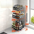 360° Rotating Spice Rack – 1, 2 or 3 Tier, Round or Square