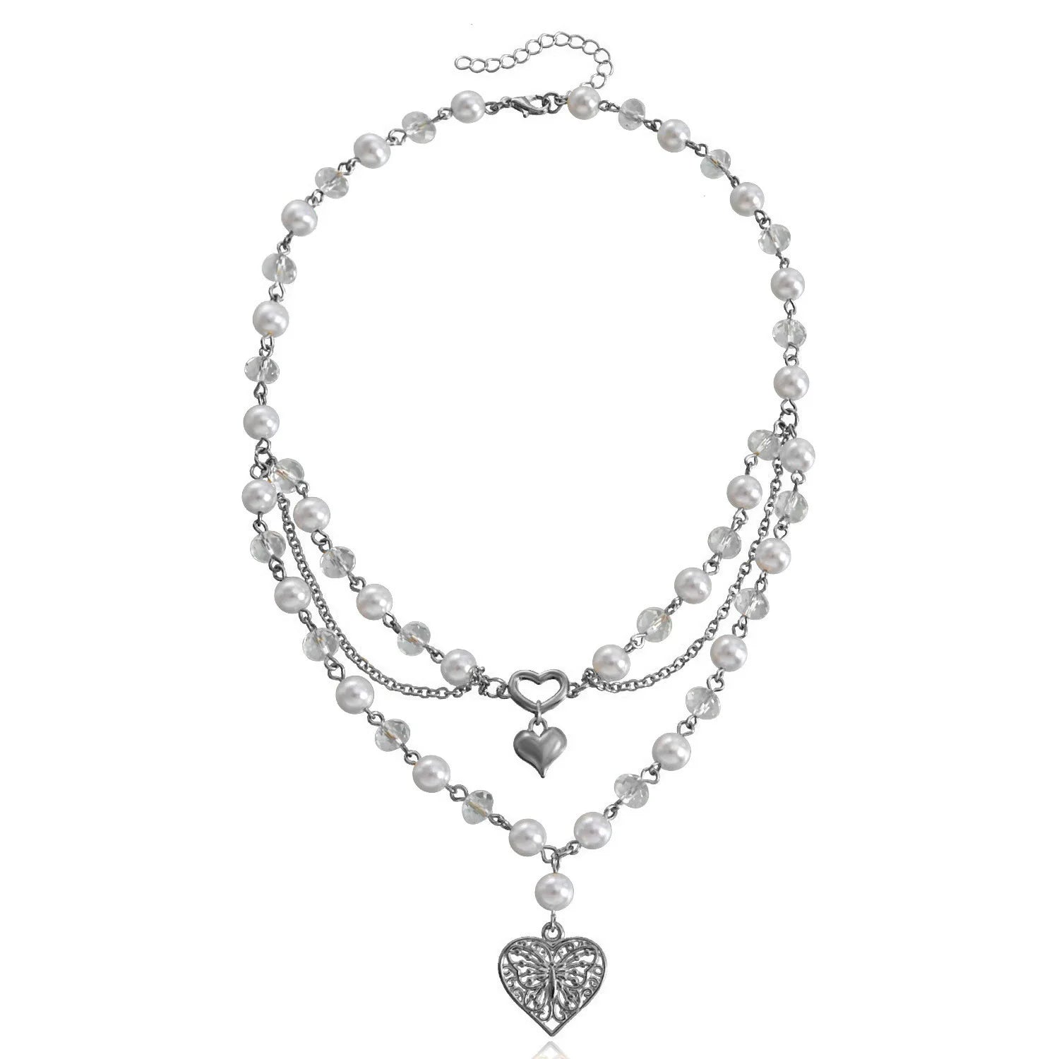 Butterfly Heart Fairycore Choker Necklace