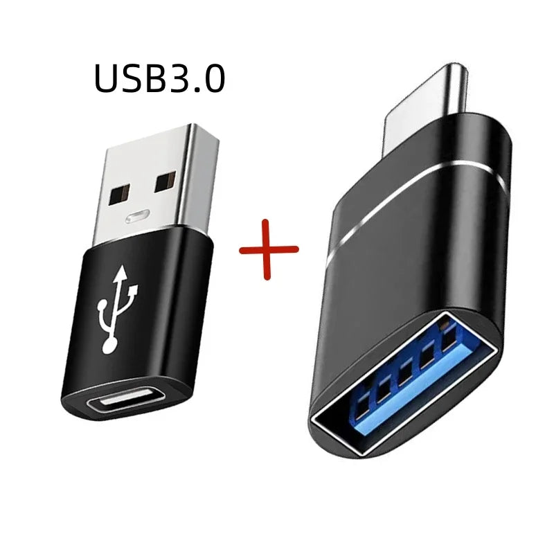 USB adapter with USB3.0 connector on a white background